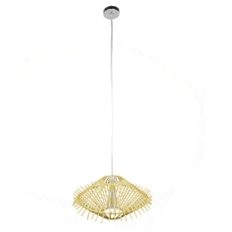 Φωτιστικό Οροφής Sasso 01601 1xΕ27 Φ50x23cm Beige GloboStar