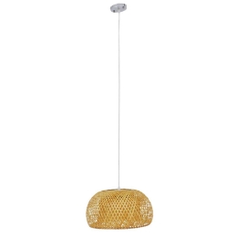 Φωτιστικό Οροφής San Tropez 01626 1xΕ27 Φ38x22cm Brown GloboStar