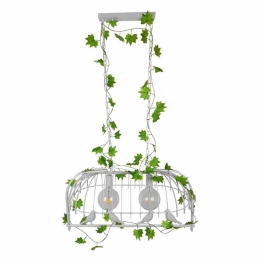 Φωτιστικό Οροφής Essence 01644 2xΕ27 Με Πλέγμα 73,6x37,5x38cm White GloboStar
