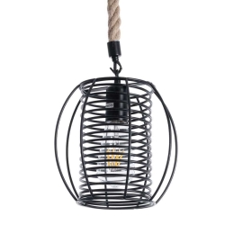 Φωτιστικό Οροφής Orval 01689 Φ20x20cm 1xE27 IP20 Black GloboStar