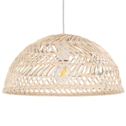 Φωτιστικό Οροφής Comores 01727 Φ40x20cm 1xE27 Beige GloboStar