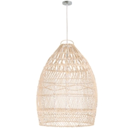 Φωτιστικό Οροφής Malibu 01810 Φ57x75cm 1xE27 Beige GloboStar