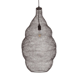 Φωτιστικό Οροφής Kentucky 01896 Φ40x70cm 1xE27 Dark Brown GloboStar