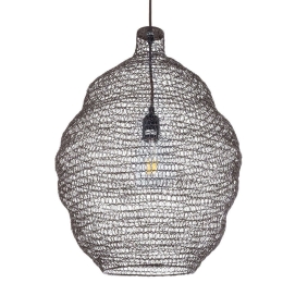 Φωτιστικό Οροφής Kentucky 01899 Φ40x60cm 1xE27 Dark Brown GloboStar