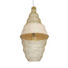 Φωτιστικό Οροφής Kentucky 01910 Φ40x80cm 1xE27 IP20 Beige GloboStar