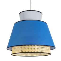 Φωτιστικό Οροφής Saige 01918 Φ50x45cm 1xE27 IP20 Blue-Beige GloboStar