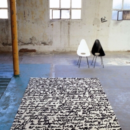 Χαλί Black On White Manuscrit  Joaquin Ruiz Millet 200X300cm