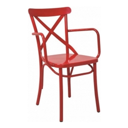 Καρέκλα Vaterlo/P 02-00-0471 51x53x88cm Red