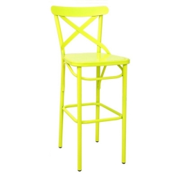 Σκαμπό Μπαρ Vaterlo/S 02-00-0473 49x42x111cm Yellow