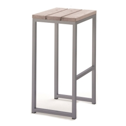 Σκαμπό Μπαρ Ruba/S 02-00-0502 37x37x80cm Sonoma-Grey