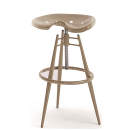 Σκαμπό Μπαρ TN-497M 02-00-0661 42x44x83cm Beige