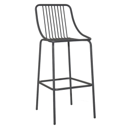 Σκαμπό Μπαρ Urania/S 02-00-0862 52x45x110cm Black