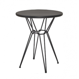 Τραπέζι Cologne/T4 02-00-0913 Φ70x74cm Black