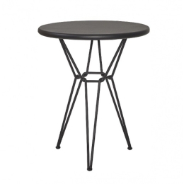 Τραπέζι Κήπου Cologne/T3-R60cm 02-00-1027 60x60x74cm Black