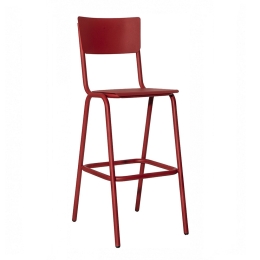 Σκαμπό Μπαρ School/S-M 02-00-1106 55x44x116cm Red