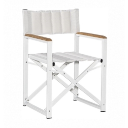 Πολυθρόνα Σκηνοθέτη Piazza/W-LUX 02-00-1166 51x56x86cm White