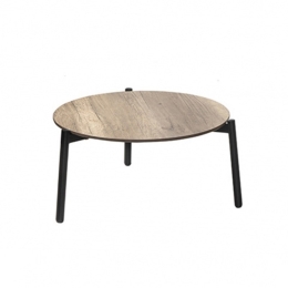 Τραπέζι Κήπου Ola/TC 02-00-1231 Φ59x31cm Black-Sonoma