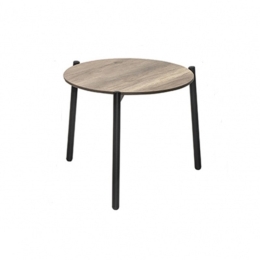 Τραπέζι Κήπου Ola/TC 02-00-1232 Φ49x41cm Black-Sonoma