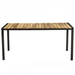 Τραπέζι Κήπου Falcon/T Table 02-00-1264 167x80x78cm Black-Teak
