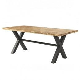 Τραπέζι Κήπου FIR-T-X 02-00-1289 190x90x76cm Anthracite-Oak