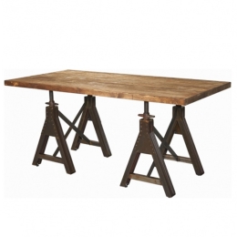 Τραπέζι Cavalleto/TD-F 02-00-1291 200x100x75cm Taupe-Walnut