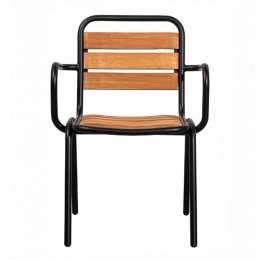 Καρέκλα Canyon/P-T 02-00-1358 57x61x85cm Black-Oak