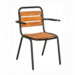 Καρέκλα Canyon/P-2T 02-00-1359 57x66x85cm Black-Oak