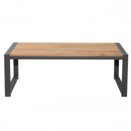 Τραπέζι Κήπου Falcon/T2-L 02-00-1433 114,5x67x40cm Anthracite-Teak