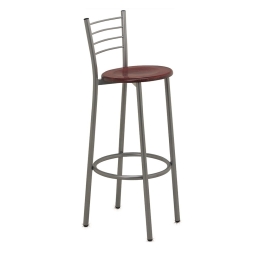 Σκαμπό Μπαρ Ketty/S-W 02-01-160 Grey-Brown