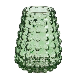 Βάζο Dots 02.1155222 Φ16x20cm Γυάλινο Green Γυαλί