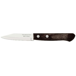 Μαχαίρι Ξεφλουδίσματος 020.21118.193 7,5cm Inox-Brown Ατσάλι,Polywood