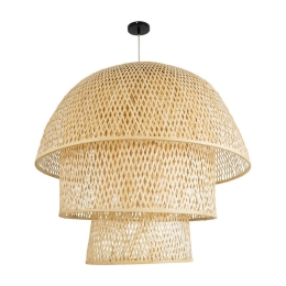 Φωτιστικό Οροφής Κρεμαστό Hiroka 02046 Boho 1xE27 IP20 100x110cm Beige GloboStar