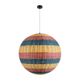 Φωτιστικό Οροφής Κρεμαστό Caballeros 02063 Boho 1xE27 IP20 70x70cm Multi GloboStar