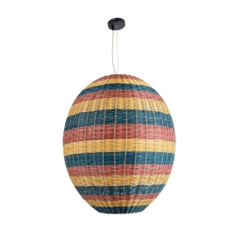 Φωτιστικό Οροφής Κρεμαστό Caballeros 02066 Boho 1xE27 IP20 70x80cm Multi GloboStar