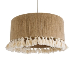 Φωτιστικό Οροφής Κρεμαστό Puertorico 02094 Boho 3xE27 IP20 50x27cm Beige-White GloboStar