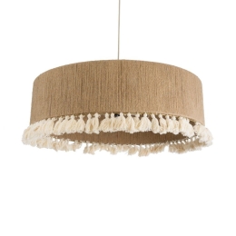 Φωτιστικό Οροφής Κρεμαστό Puertorico 02095 Boho 3xE27 IP20 80x27cm Beige-White GloboStar