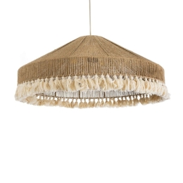 Φωτιστικό Οροφής Κρεμαστό Mazu 02099 Boho 3xE27 IP20 80x35cm Beige-White GloboStar