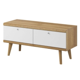 Έπιπλο TV 02103-PR-STV Λευκό+Riviera 107x50x40cm