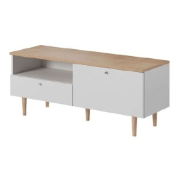 Έπιπλο TV 02107-LV-STV Αμμος+ Λευκό 120x49x40cm
