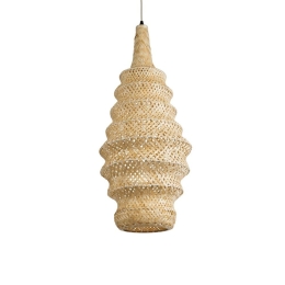 Φωτιστικό Οροφής Κρεμαστό Maui 02114 Boho 1xE27 IP20 30x77cm Beige GloboStar