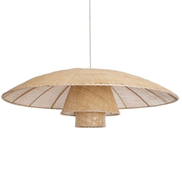Φωτιστικό Οροφής Zora 02140 Φ120x40cm 1xE27 IP20 Beige GloboStar