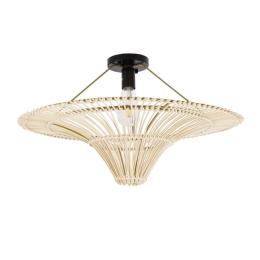 Φωτιστικό Οροφής Palermo 02152 Φ60x36cm 1xE27 Beige GloboStar