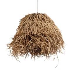 Φωτιστικό Οροφής Κρεμαστό Guadeloupe 02157 Boho 1xE27 IP20 50x40cm Beige GloboStar