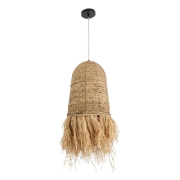 Φωτιστικό Οροφής Κρεμαστό Kalena 02170 Boho 1xE27 IP20 30x70cm Beige GloboStar