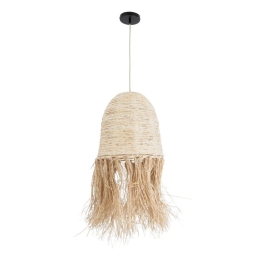 Φωτιστικό Οροφής Κρεμαστό Martinique 02178 Boho 1xE27 IP20 34x70cm Beige GloboStar
