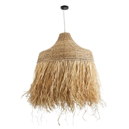 Φωτιστικό Οροφής Κρεμαστό Negril 02186 Boho 1xE27 IP20 80x120cm Beige GloboStar