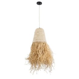 Φωτιστικό Οροφής Κρεμαστό Arembepe 02189 Boho 1xE27 IP20 34x70cm Beige GloboStar