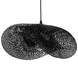 Φωτιστικό Οροφής Mexico Boho 02201 65x45x18cm 1xE27 Black GloboStar