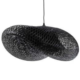 Φωτιστικό Οροφής Mexico Boho 02202 85x50x30cm 1xE27 Black GloboStar