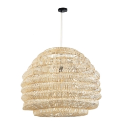 Φωτιστικό Οροφής Κρεμαστό Oregon 02207 Boho 1xE27 IP20 80x65cm Beige GloboStar